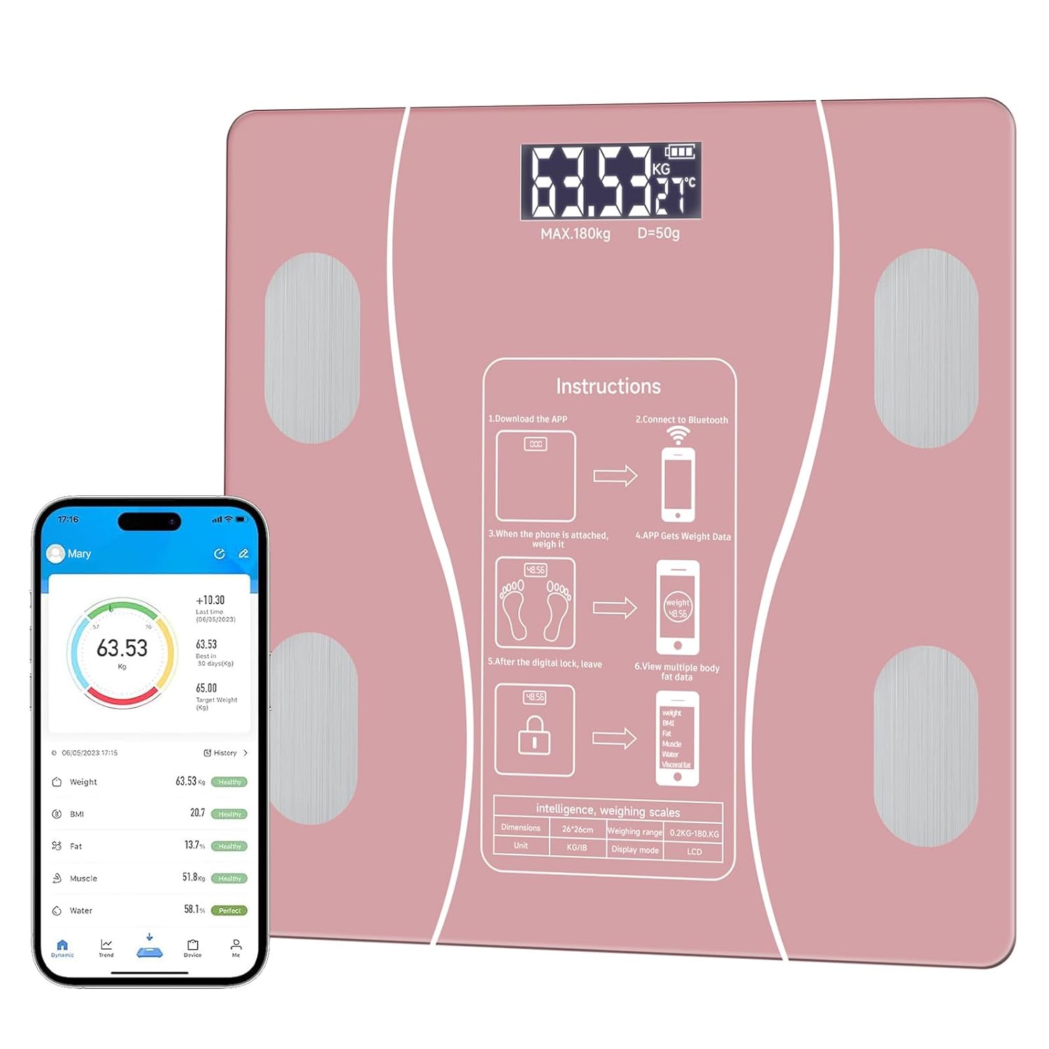 Smart Body Composition Scales with mobile App — Finally Know What You're Actually Losing