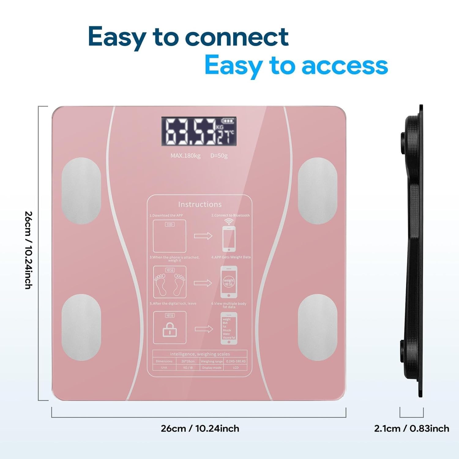 Smart Body Composition Scales with mobile App — Finally Know What You're Actually Losing