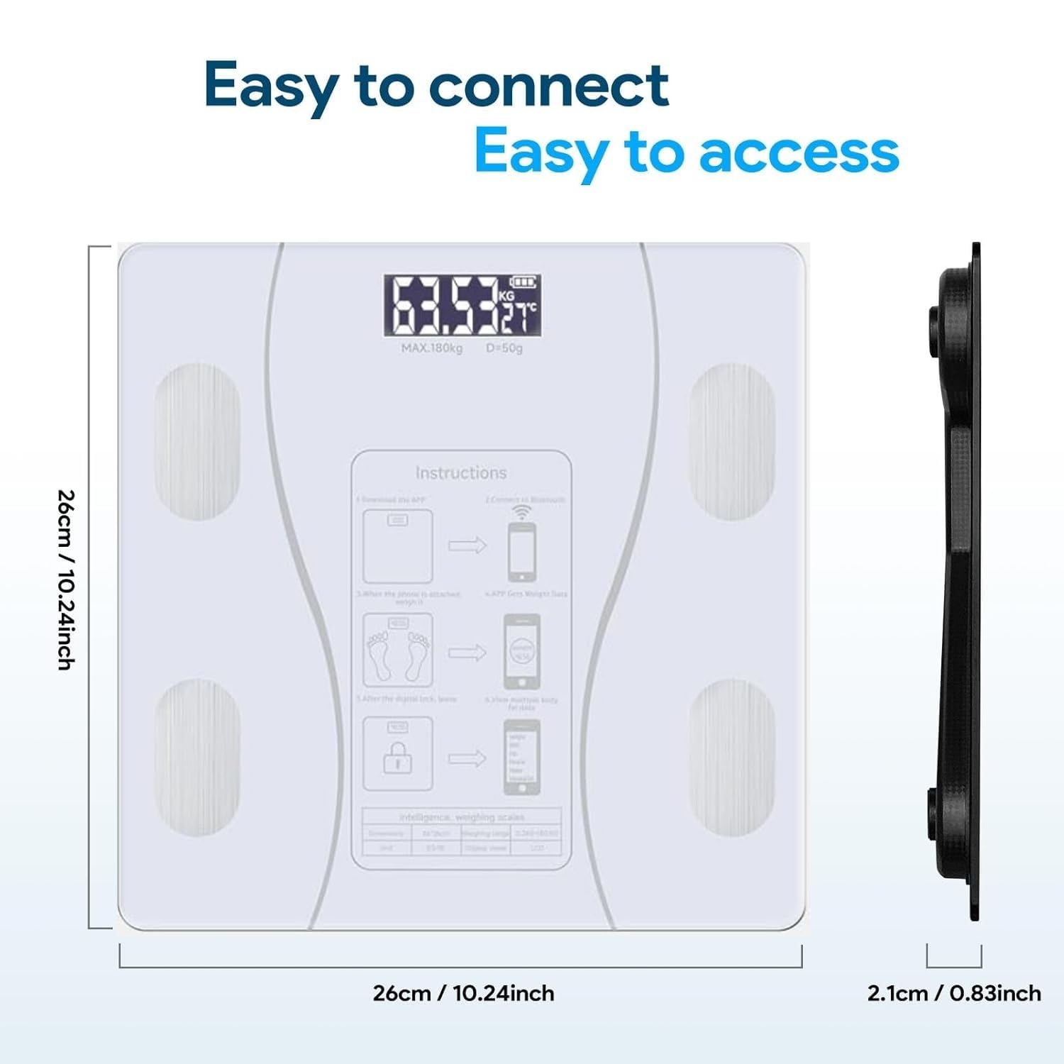 Smart Body Composition Scales with mobile App — Finally Know What You're Actually Losing