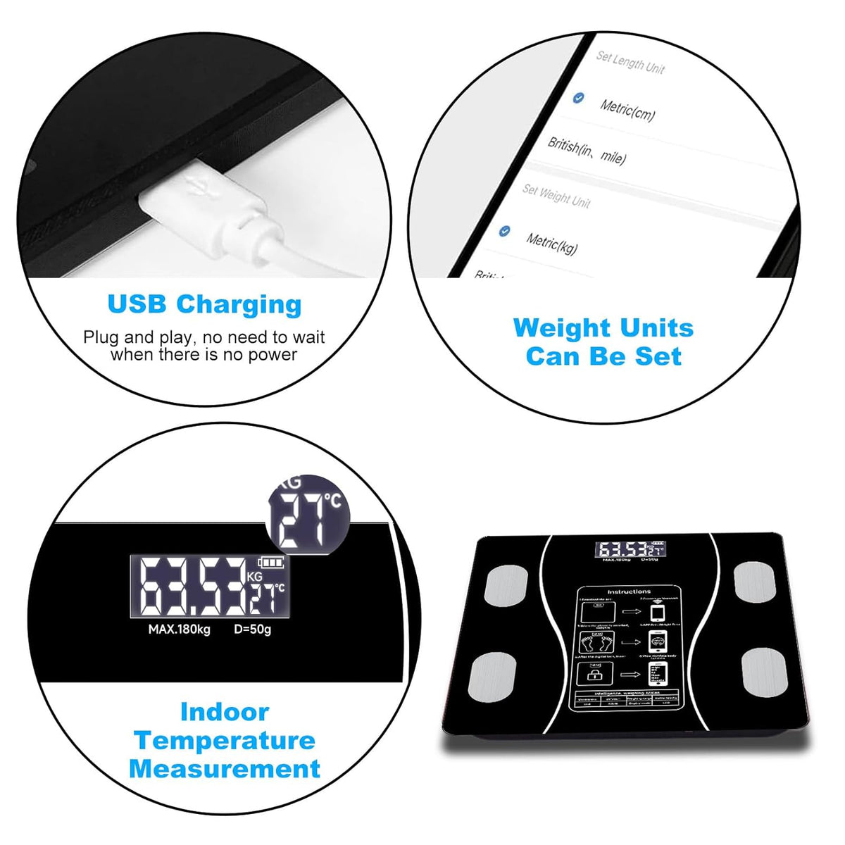 Smart Body Composition Scales with mobile App — Finally Know What You're Actually Losing