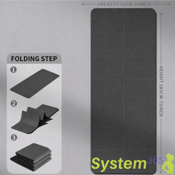 Foldable Yoga Mat — 2 Minutes of Stretching. Every Single Day
