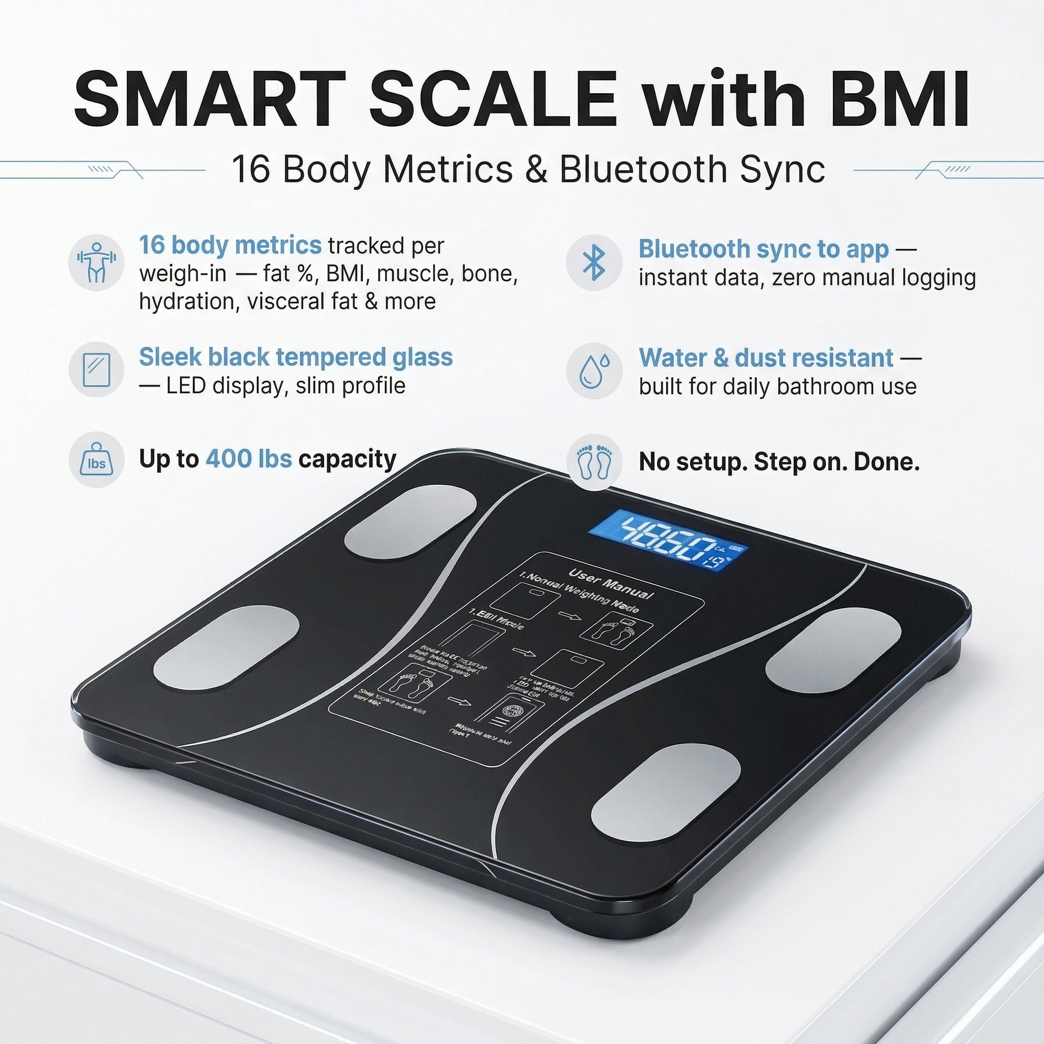 Smart Body Composition Scales with mobile App — Finally Know What You're Actually Losing